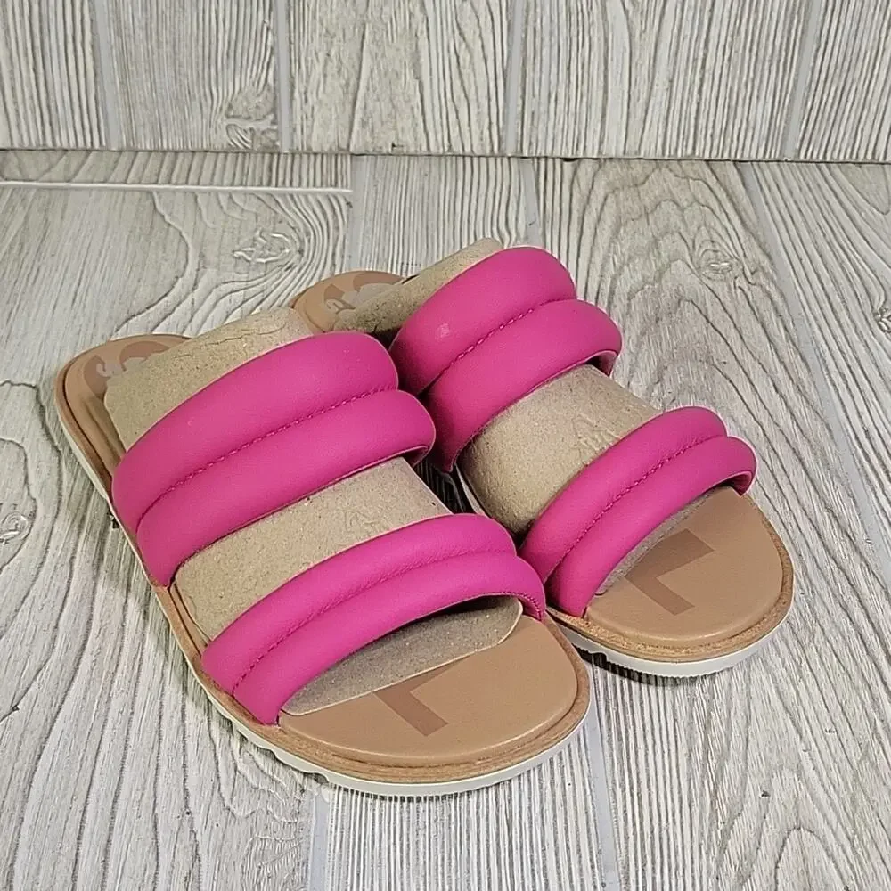 Sorel Ella II Puff Slide Fuchsia Fizz Sandal Womens Size 5.5 NEW